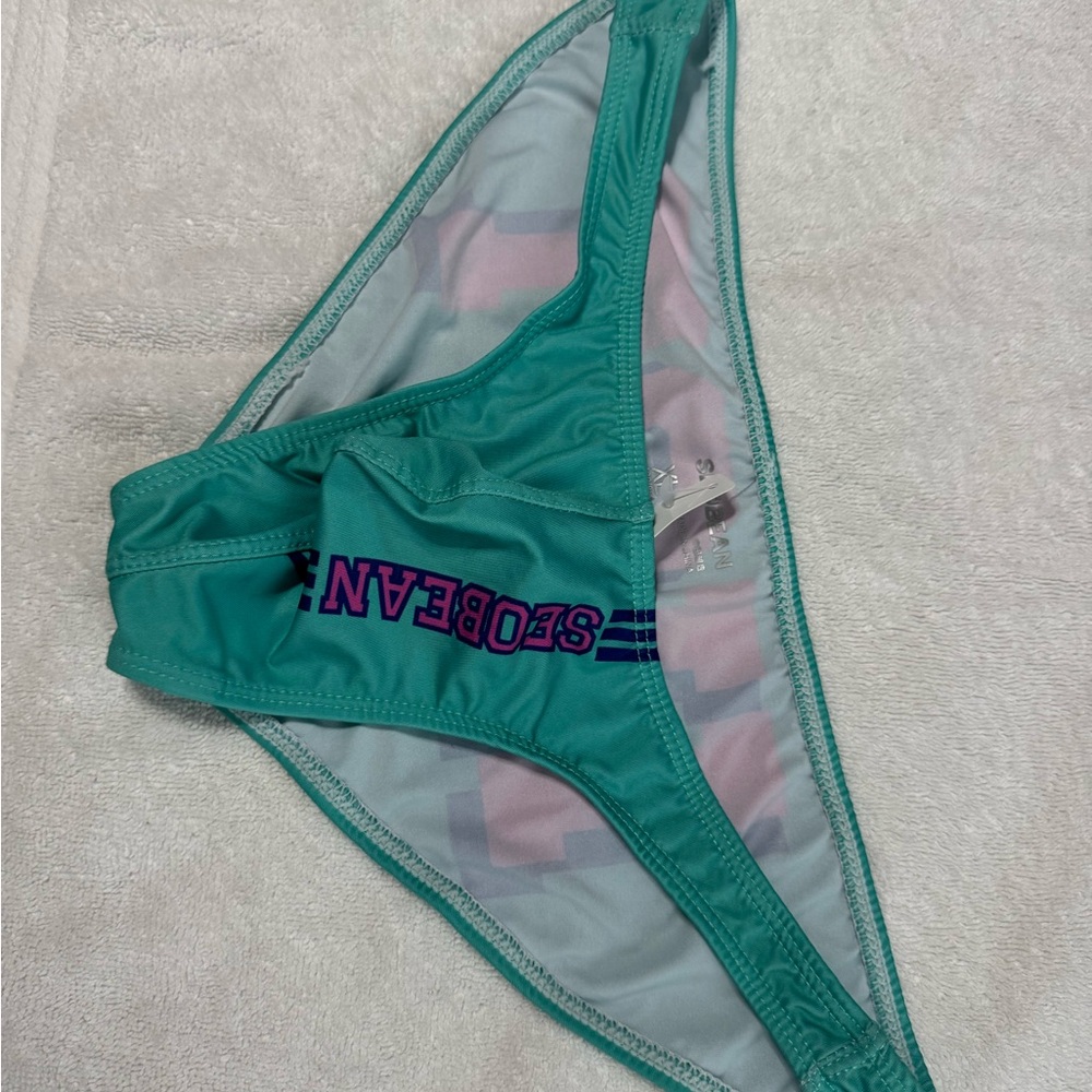 Teal Bikini with Logo